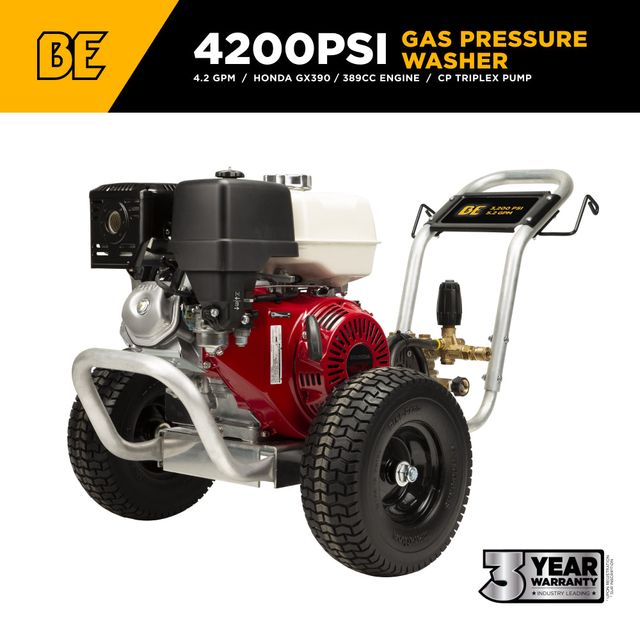 4,200 PSI 4.2 GPM Belt Drive Pressure Washer, Aluminum Frame, CP Pump - B4213HABAS
