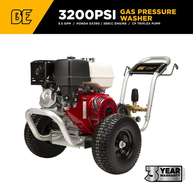 3,200 PSI 5.5 GPM Belt Drive Pressure Washer, Aluminum Frame, CP Pump - B3213HABAS