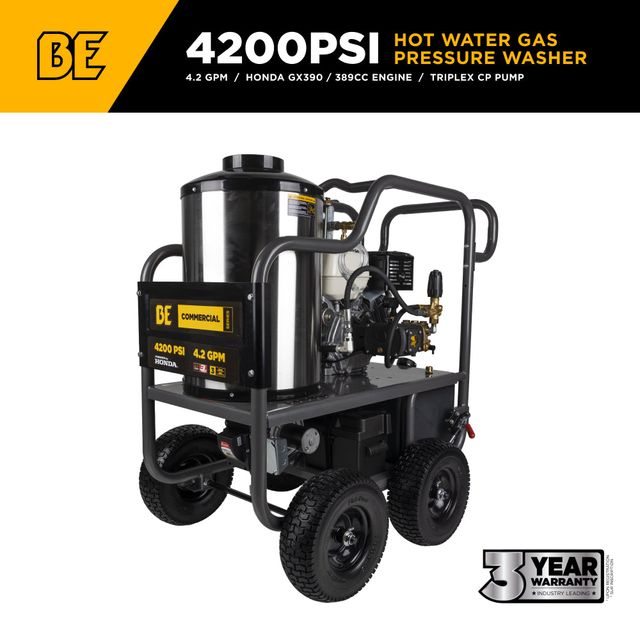 4,200 PSI 4.2 GPM Hot Water Pressure Washer, CP Pump - HW4213HA