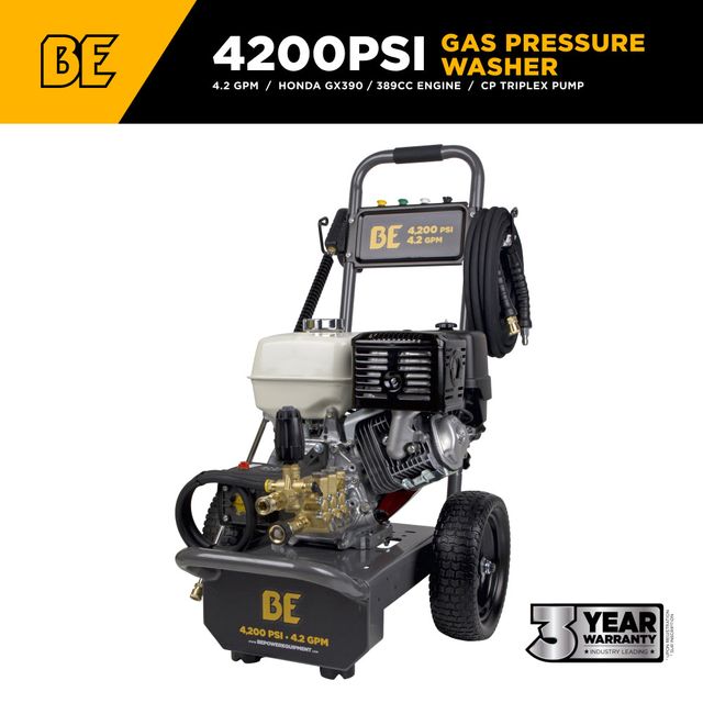 4,200 PSI 4.2 GPM Cold Water Pressure Washer, CP Pump - B4213HAS