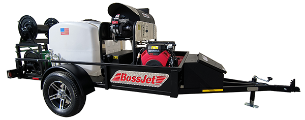 BossJet Pro Hot Water Trailer Jetter - AMHT960-03