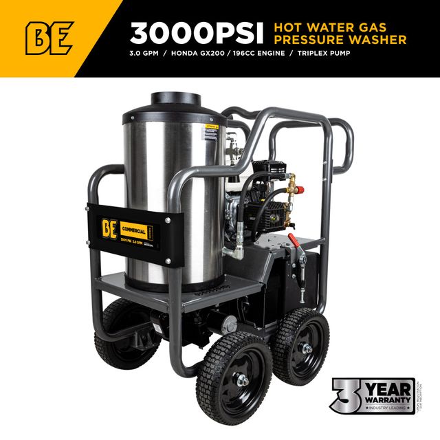 3,000 PSI 3.0 GPM Hot Water Pressure Washer, General Pump - HW2765HG