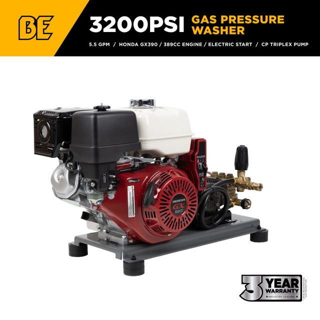 3,200 PSI 5.5 GPM Truck Mount Pressure Washer, CP Pump, Electric Start - B3213HETBAS