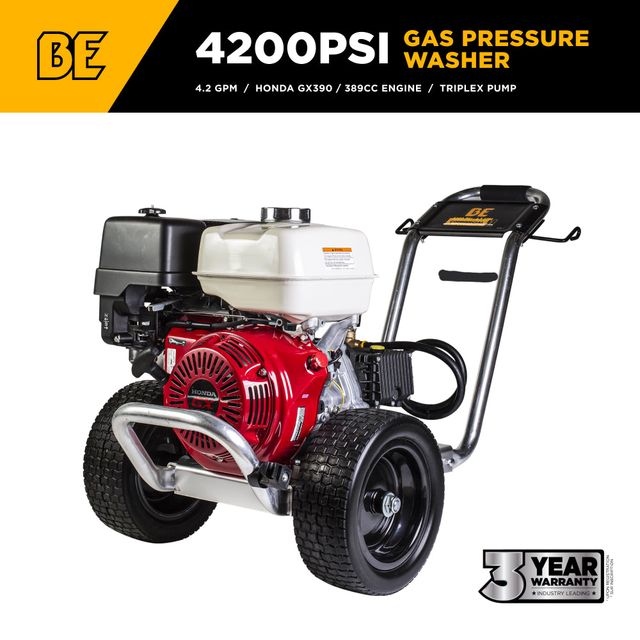 4,200 PSI 4.2 GPM Cold Water Pressure Washer, Aluminum Frame, General Pump - B4213HAGS
