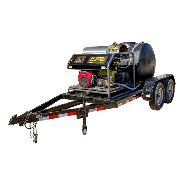 3,000 PSI 8.0 GPM Hot Water Trailer System, 325 Gallon - HW3024HG12V-TD7