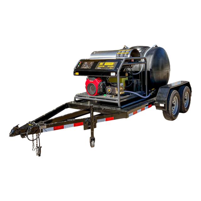 3,000 PSI 8.0 GPM Hot Water Trailer System, 325 Gallon - HW3024HG12V-TD7