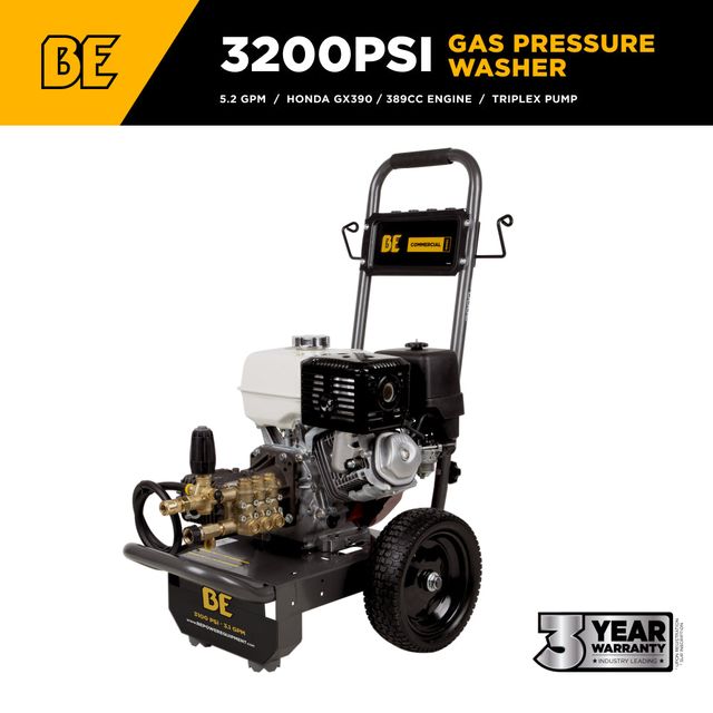 3,200 PSI 5.2 GPM Cold Water Pressure Washer, Comet Pump - B3213HCS