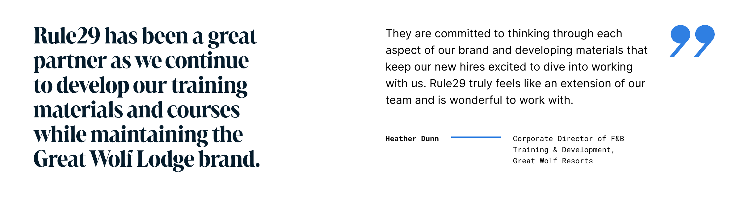 Rule29 Testimonial Component