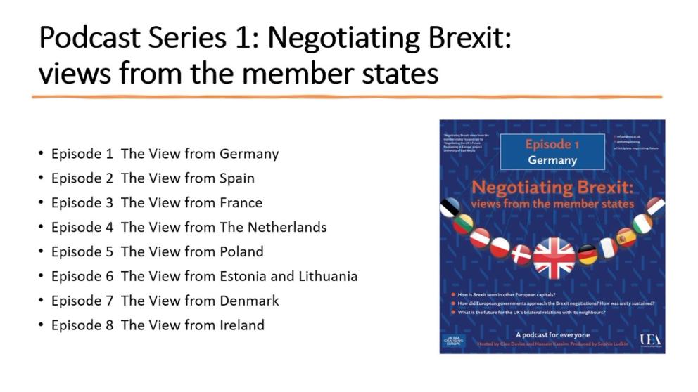 Podcast Series 1 Negotiating Brexit: Views from the member states Index