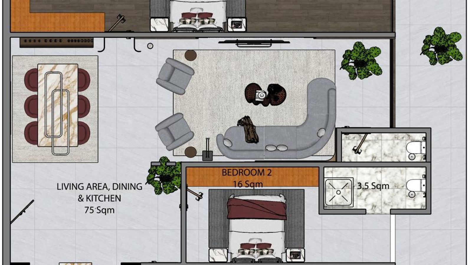 2 Bedroom