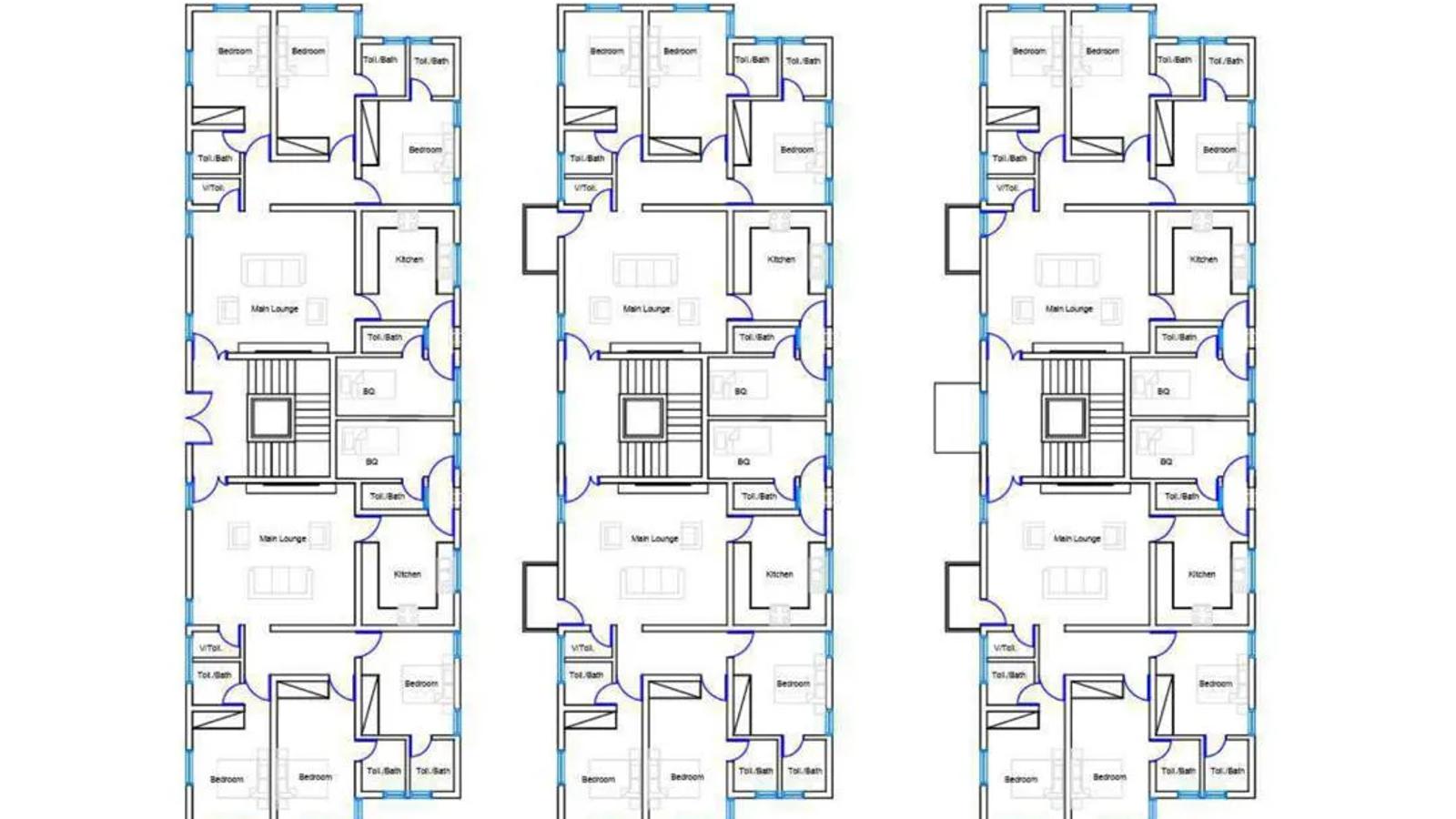 3 BEDROOM FLAT WITH BQ