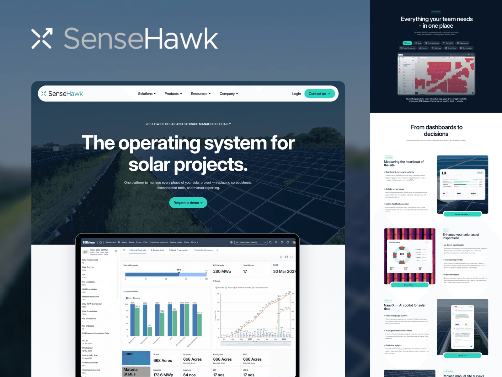 SenseHawk website, image 1, by AGR Studio