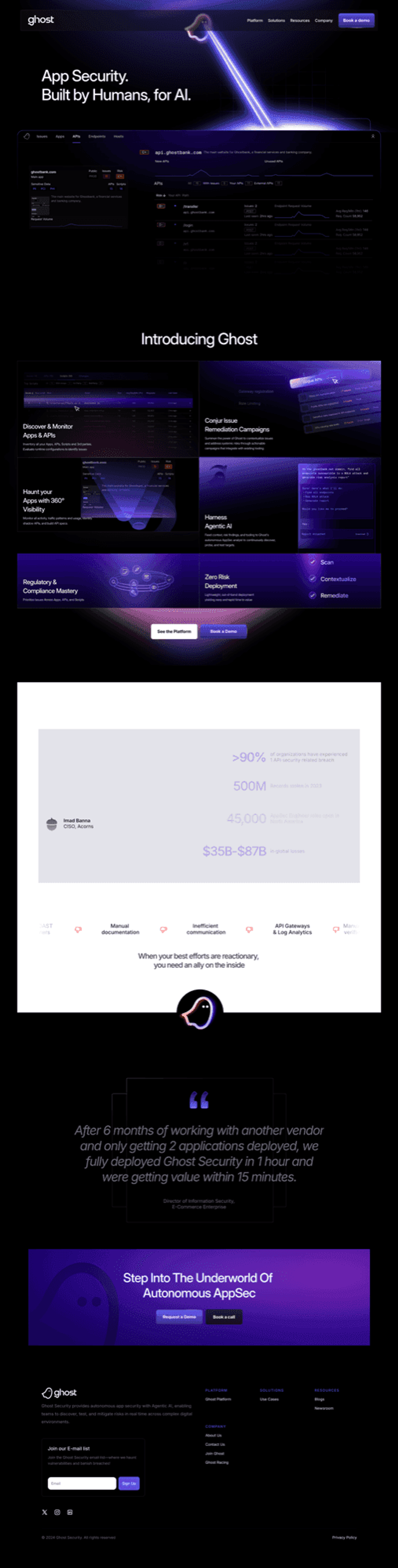 Ghost Security website, image 3, by AGR Studio