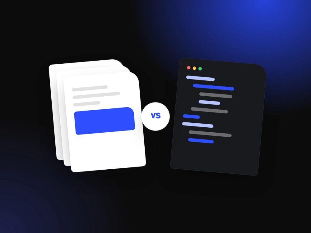 Illustration: static pages next to application code