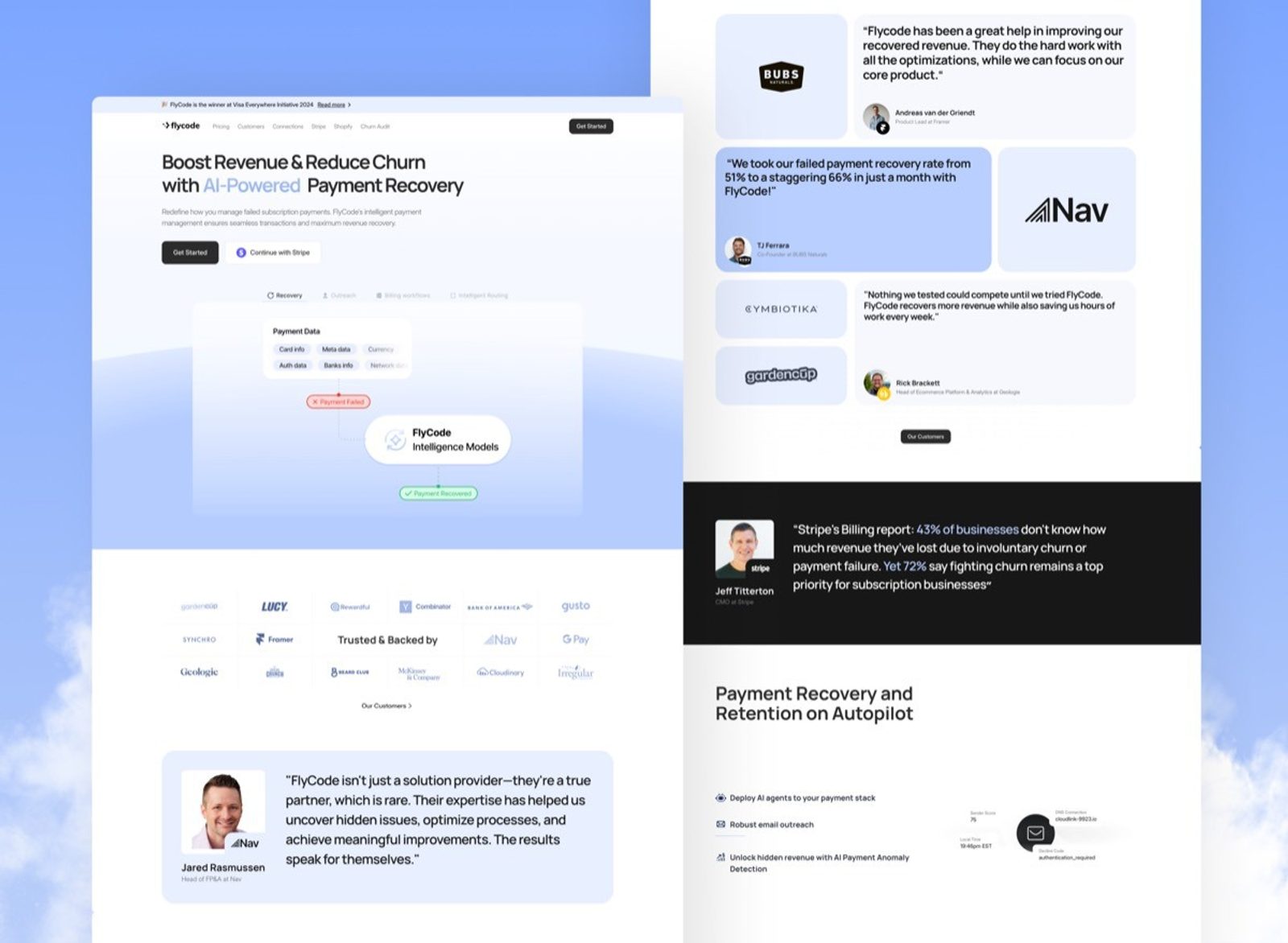 FlyCode website, image 1, by AGR Studio