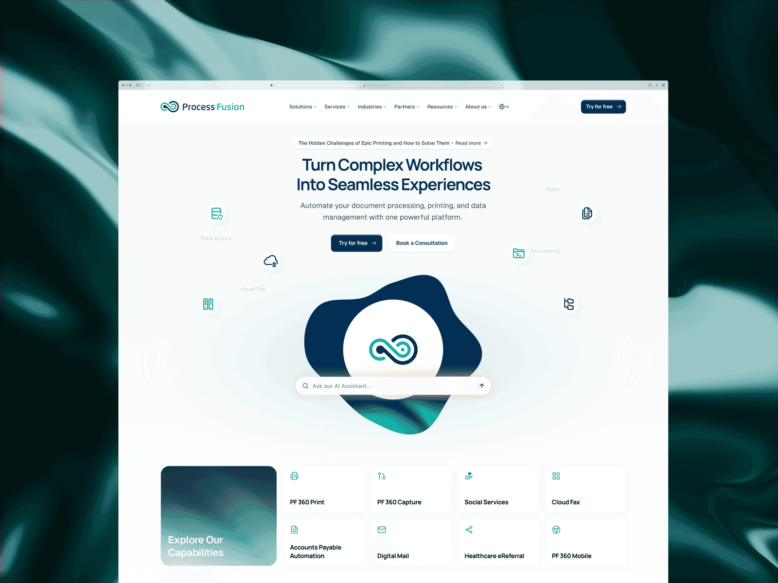 ProcessFusion website, image 2, by AGR Studio