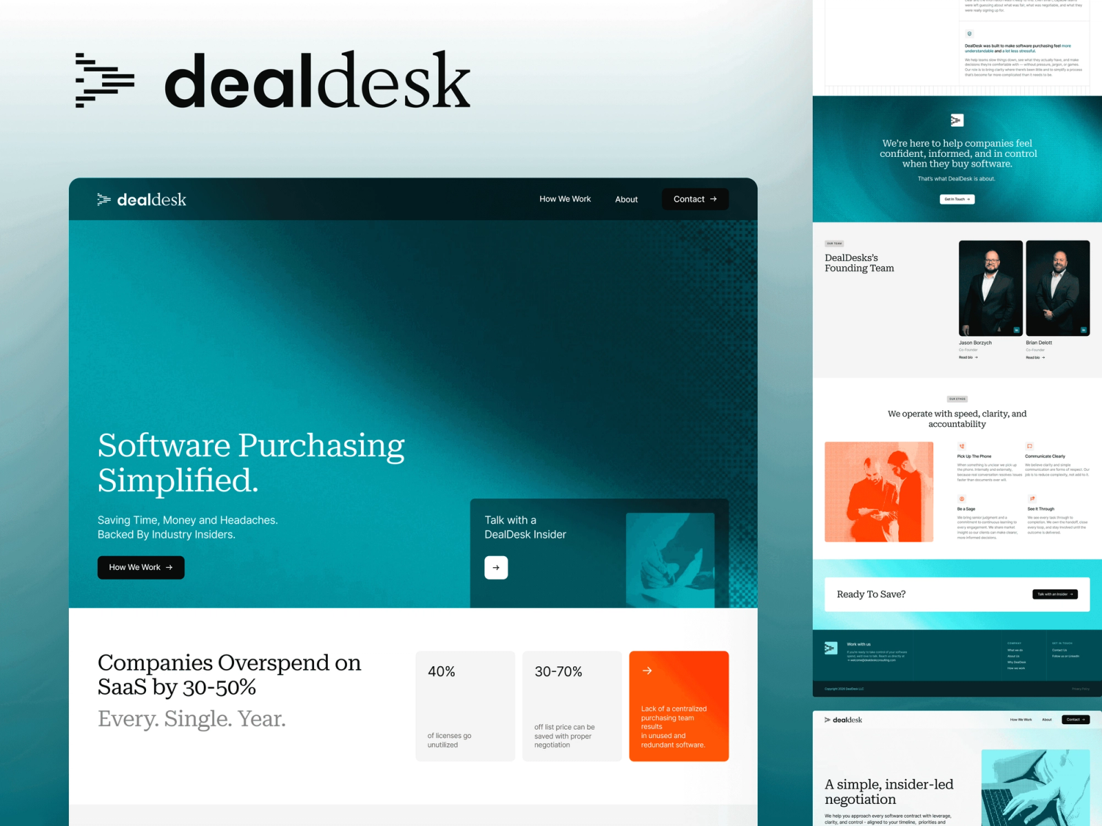 DealDesk website, image 1, by AGR Studio