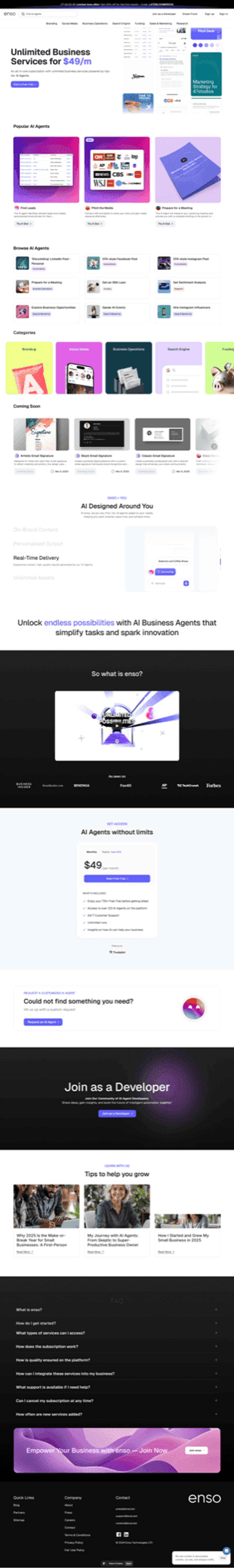 Enso Bot website, image 5, by AGR Studio