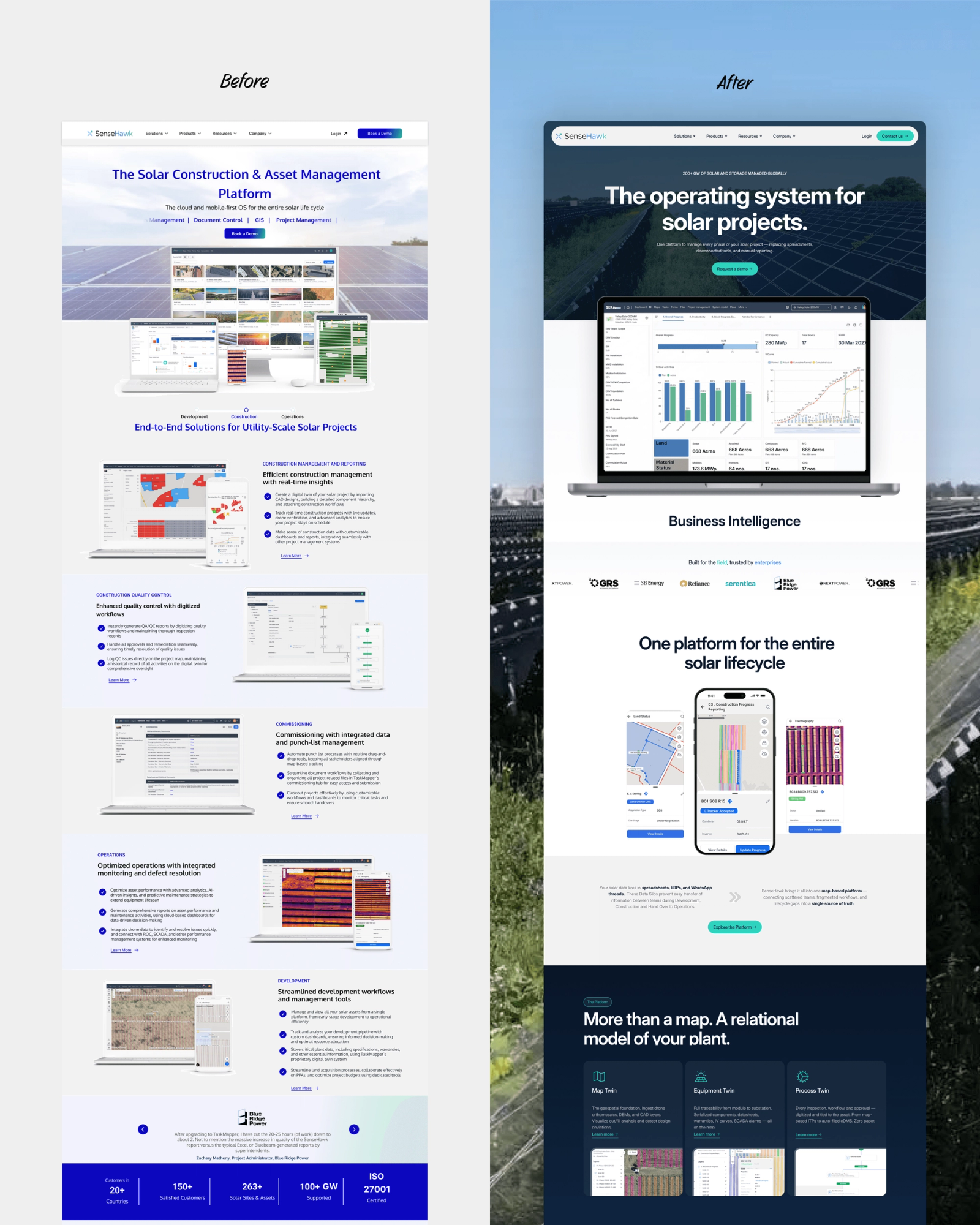 SenseHawk website, image 2, by AGR Studio