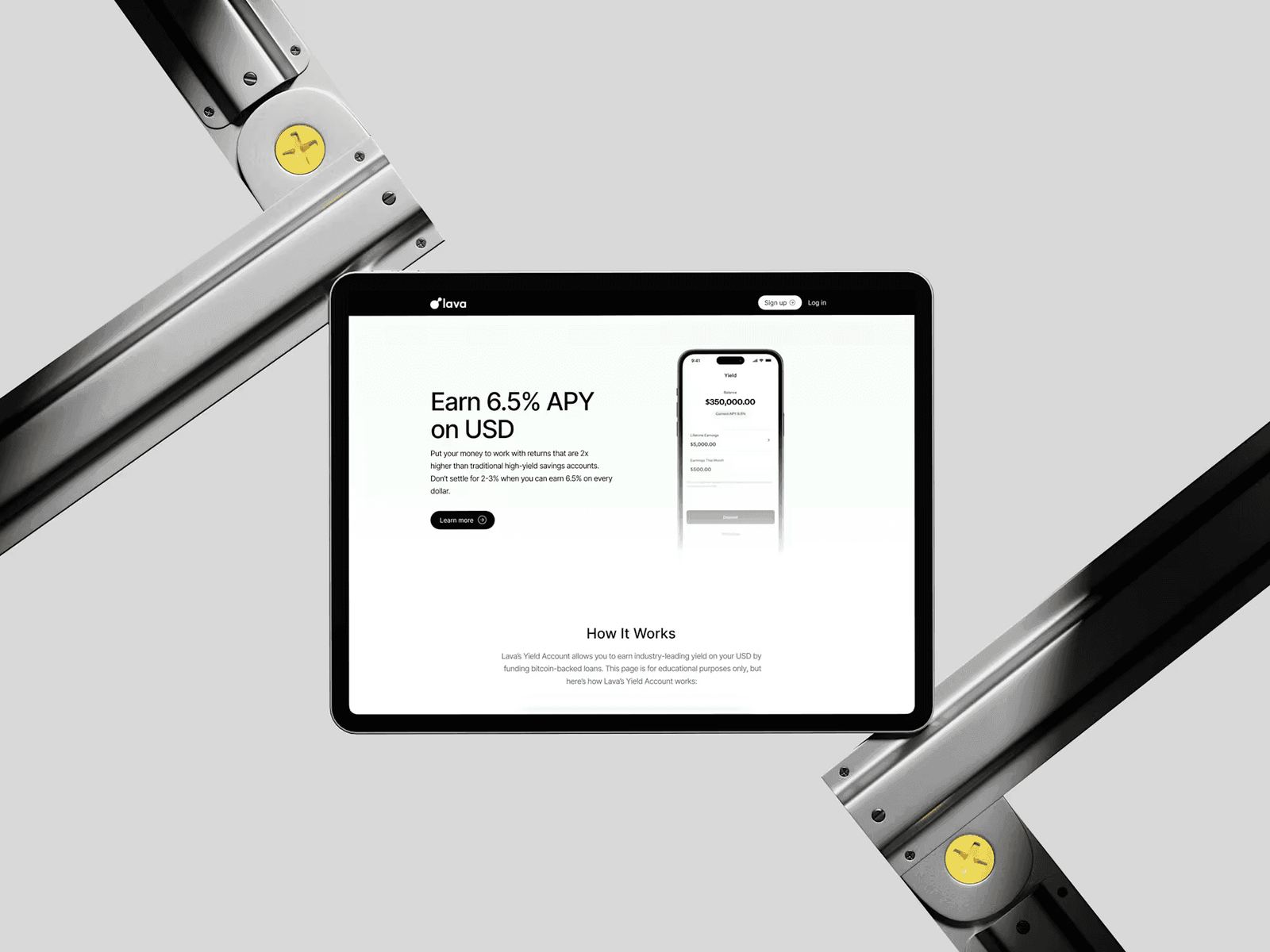 Lava website, image 2, by AGR Studio