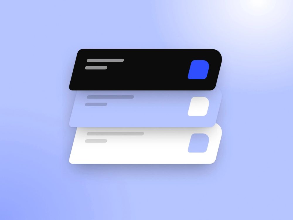 Illustration: a website stack in three layers, page, content and hosting
