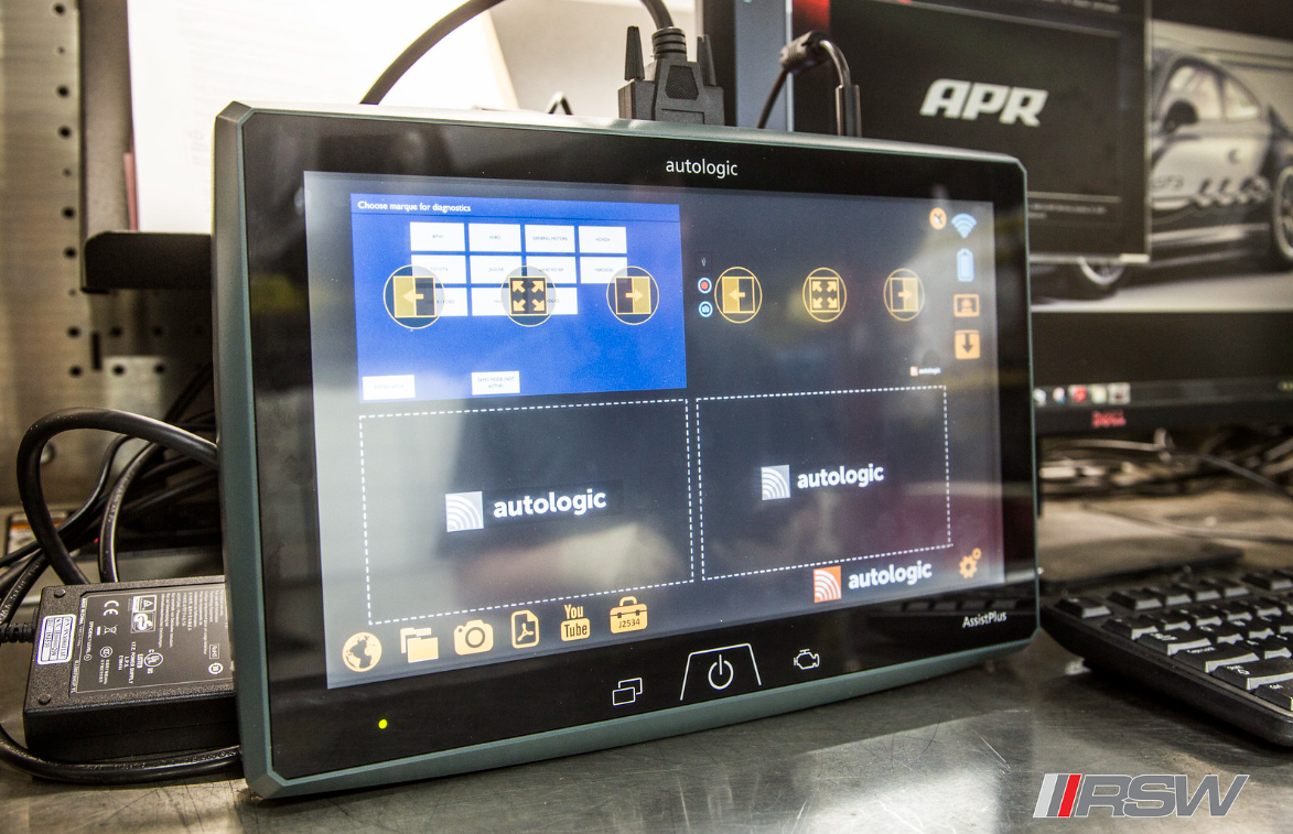 Engine diagnostic service being performed with advanced scan tool at RSW Auto Repair in Kinnelon, New Jersey