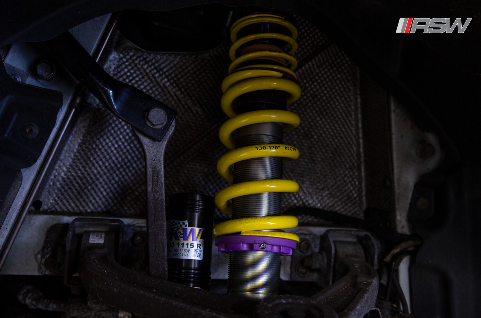 Suspension and steering repair being performed by certified technician at RSW Auto Repair in Kinnelon, New Jersey