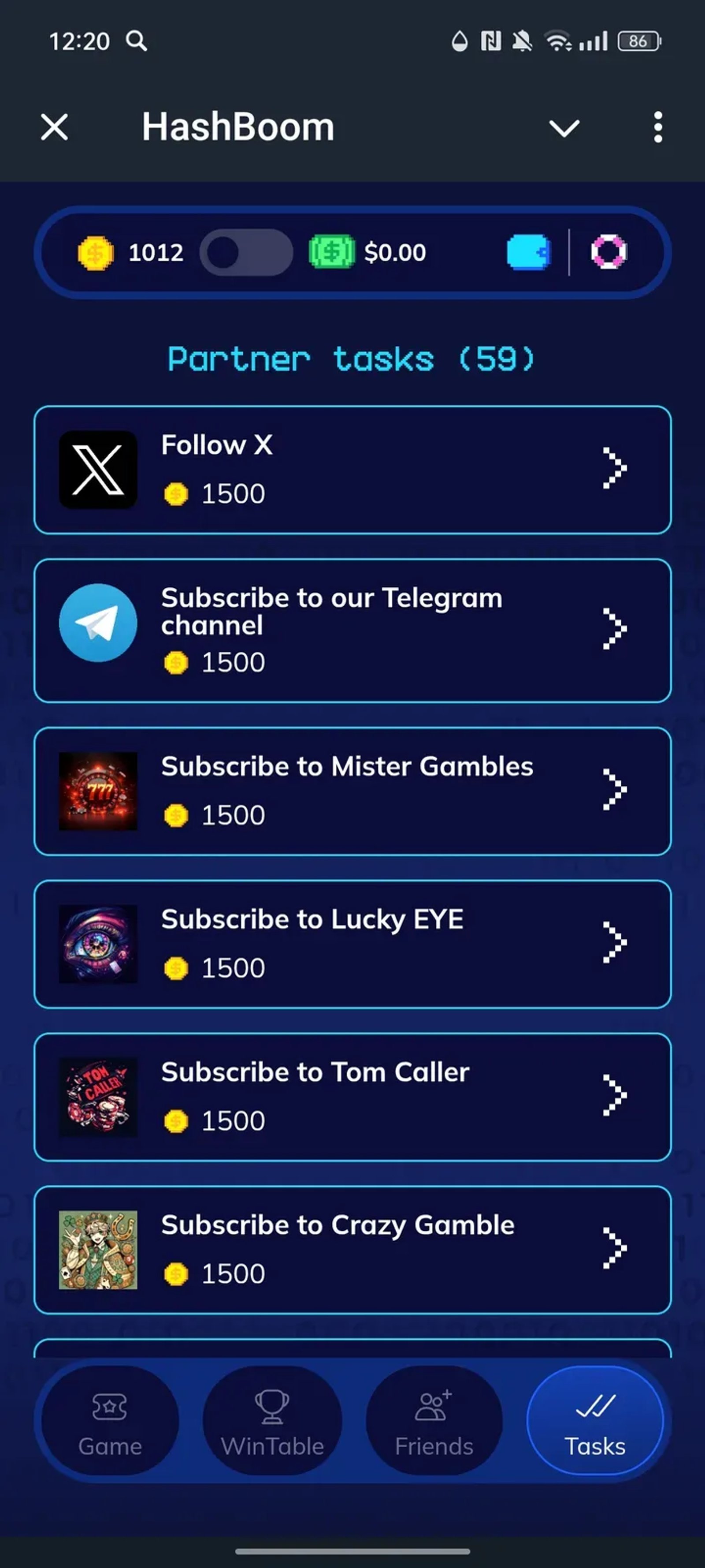 HashBoom в Телеграм — скриншот 4