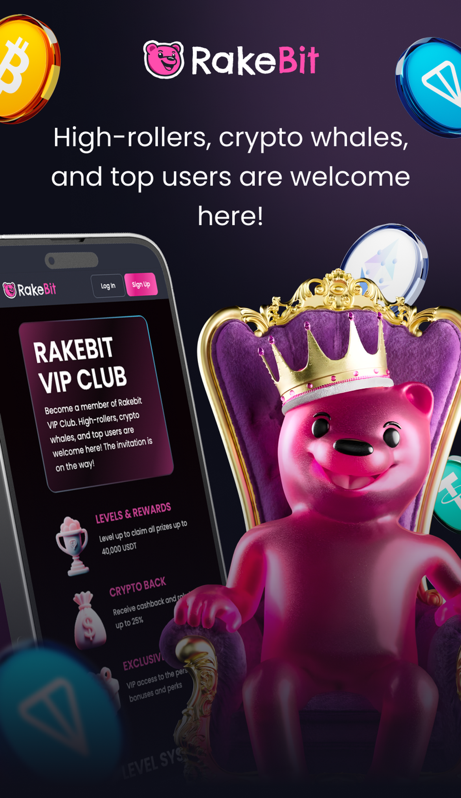 Rakebit Casino в Телеграм — скриншот 3