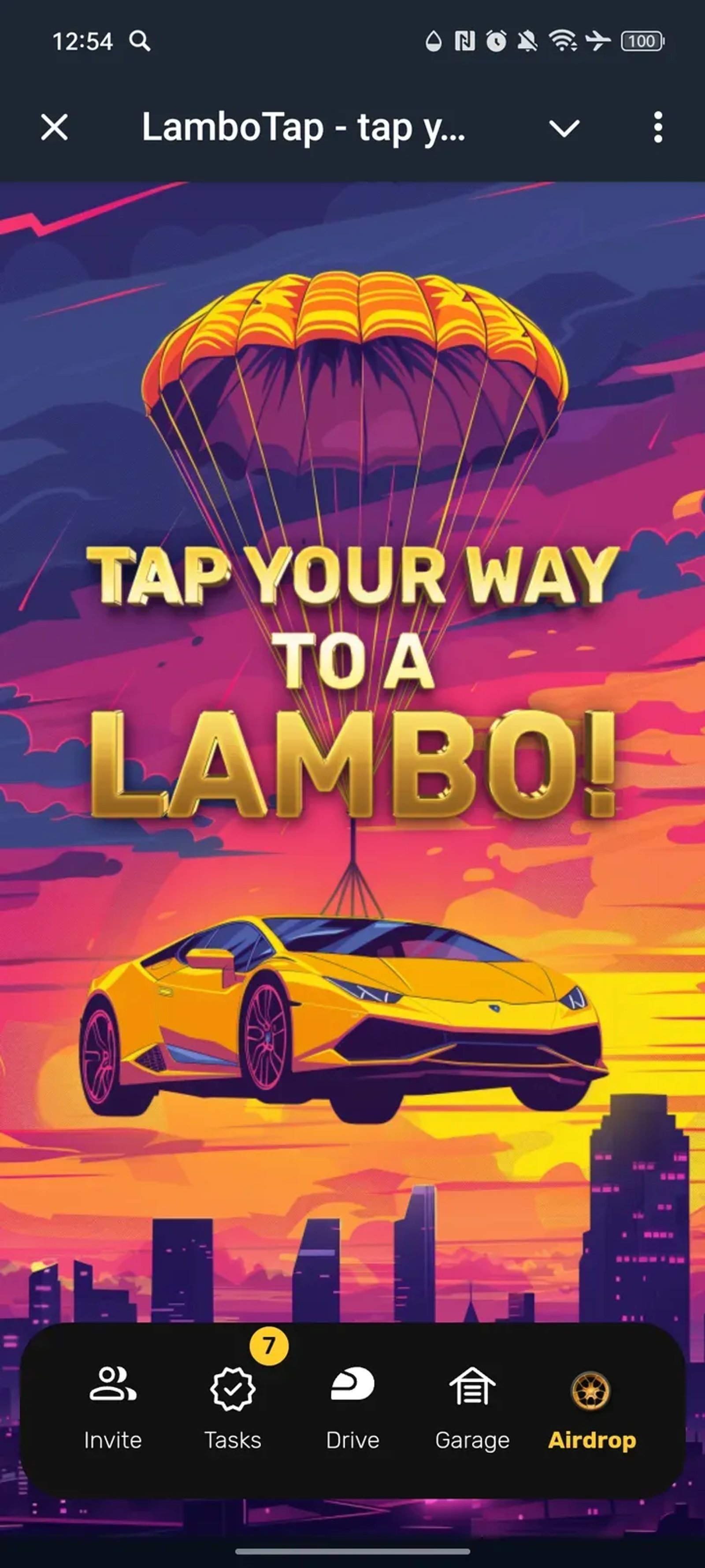 LamboTap - tap your way to a LAMBO 🏎 в Телеграм — скриншот 5