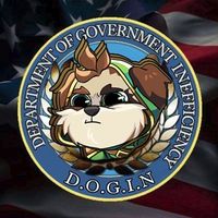 Department Of Government Inefficiency - D.O.G.I.N. Logo Telegram