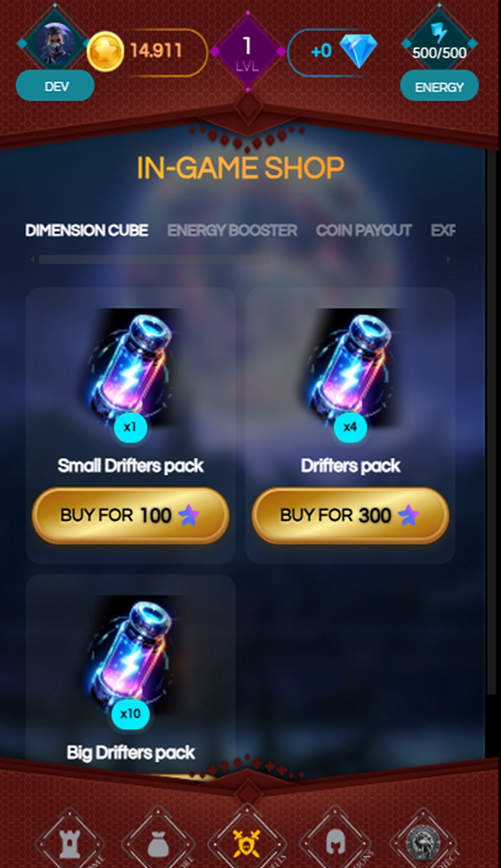 Mortal Klicker в Телеграм — скриншот 3