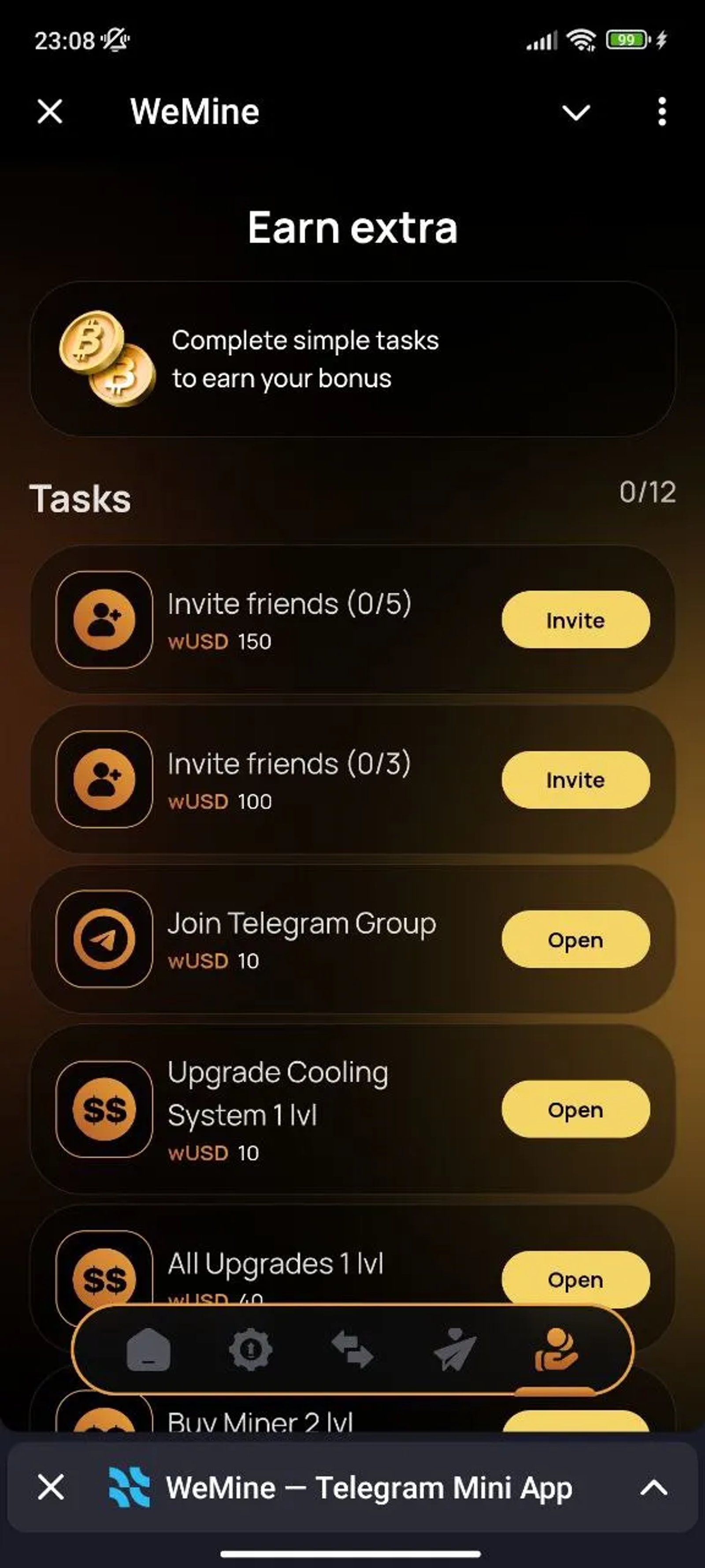 WeMine Задания
