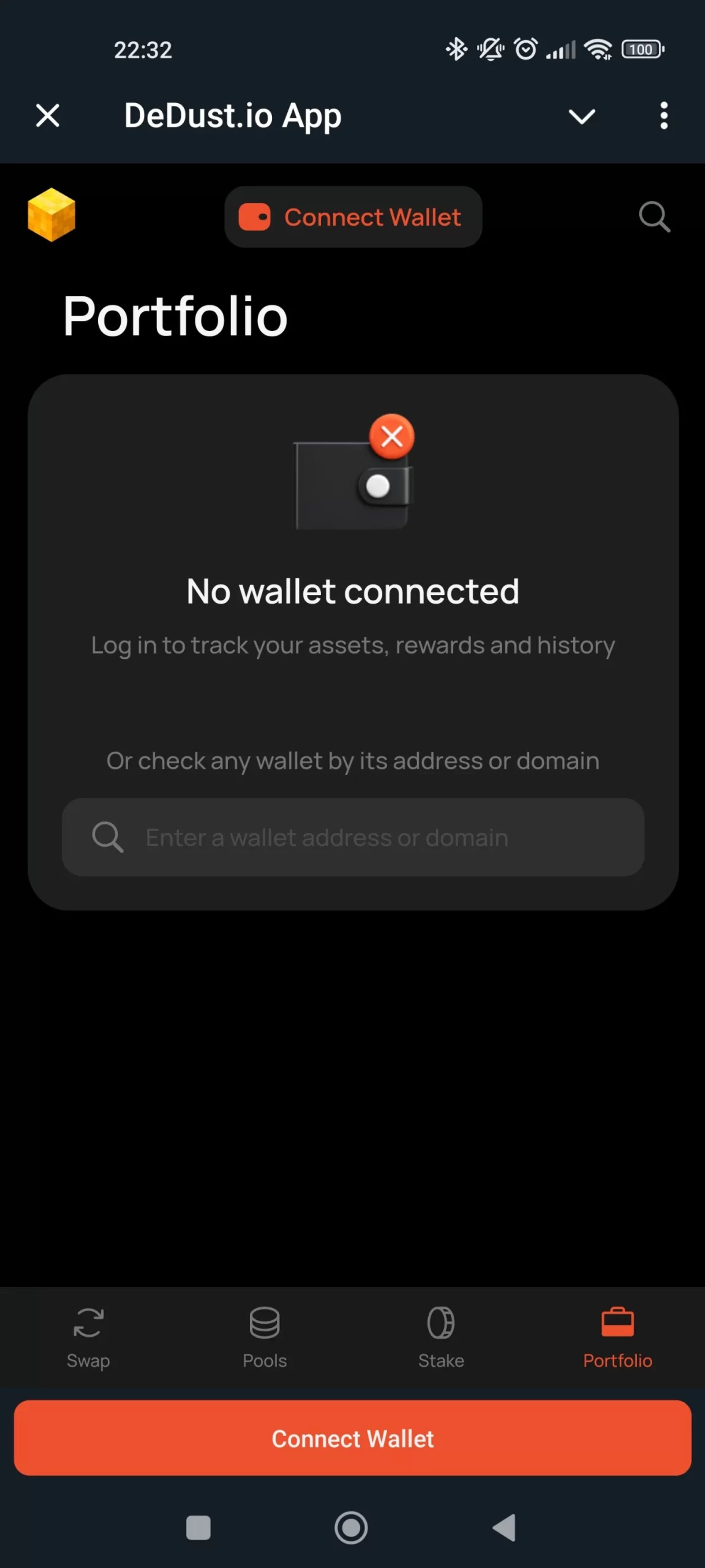 DeDust io Портфолио