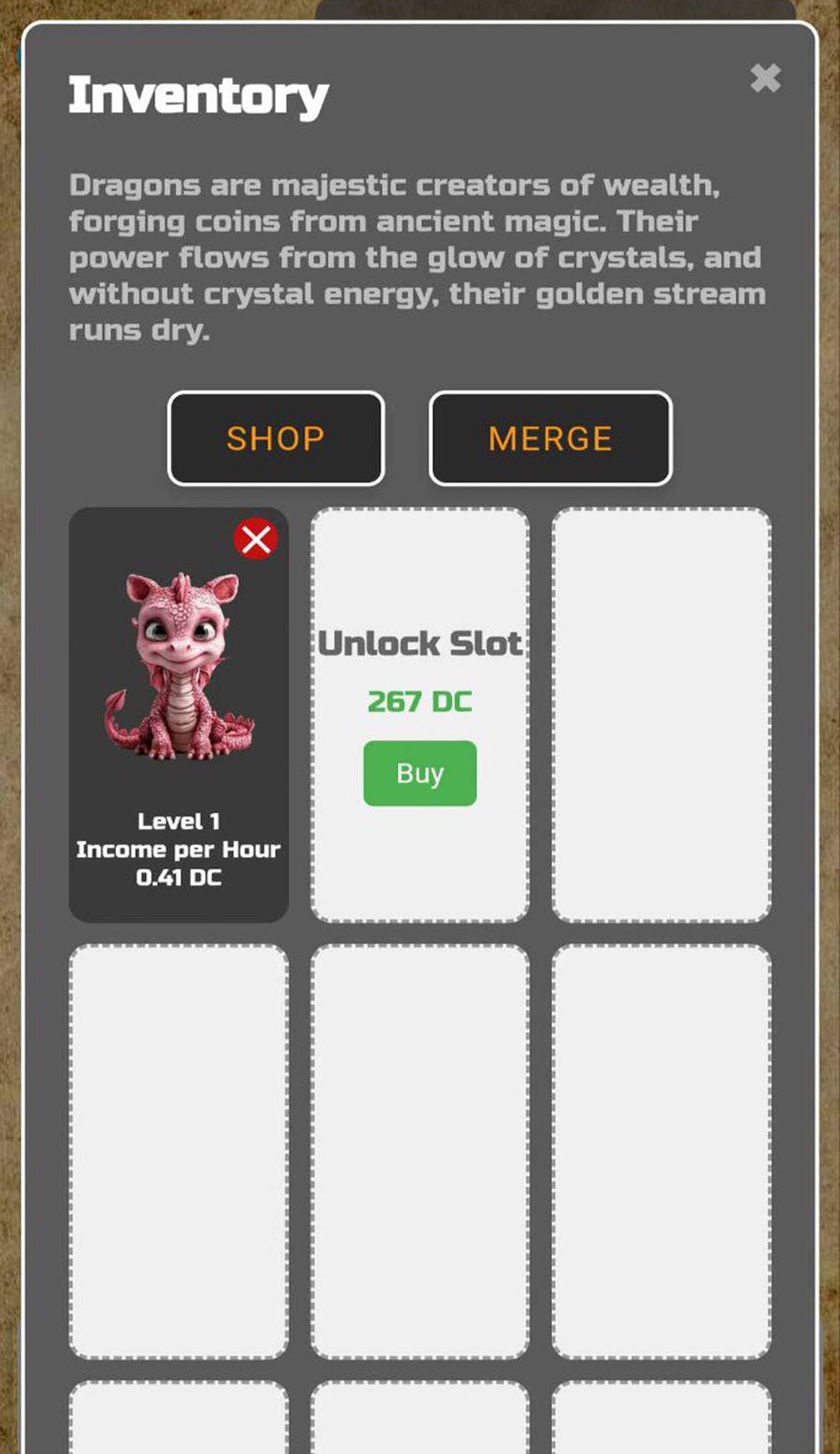 Dragons Farm в Телеграм — скриншот 3