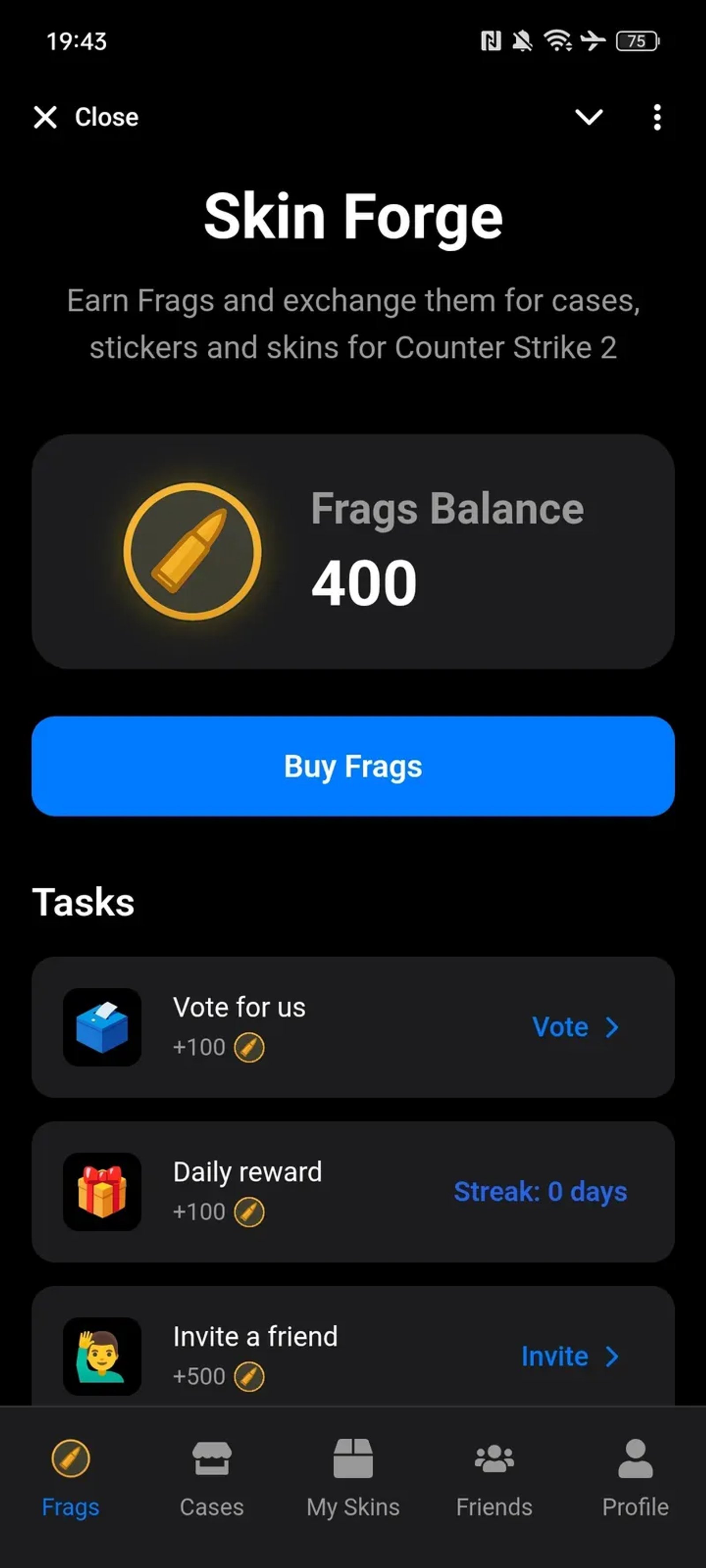 SKIN FORGE: CS2 Cases & Skins в Телеграм — скриншот 2