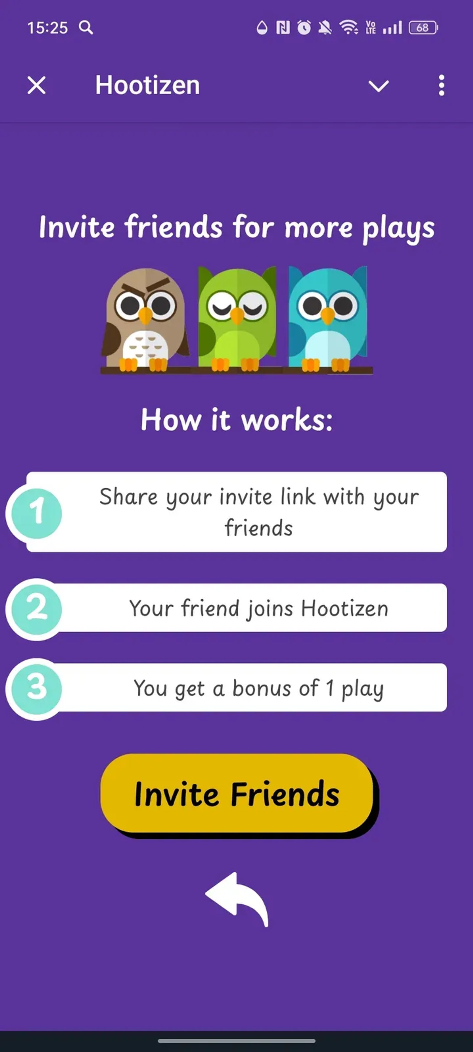 Hootizen в Телеграм — скриншот 3