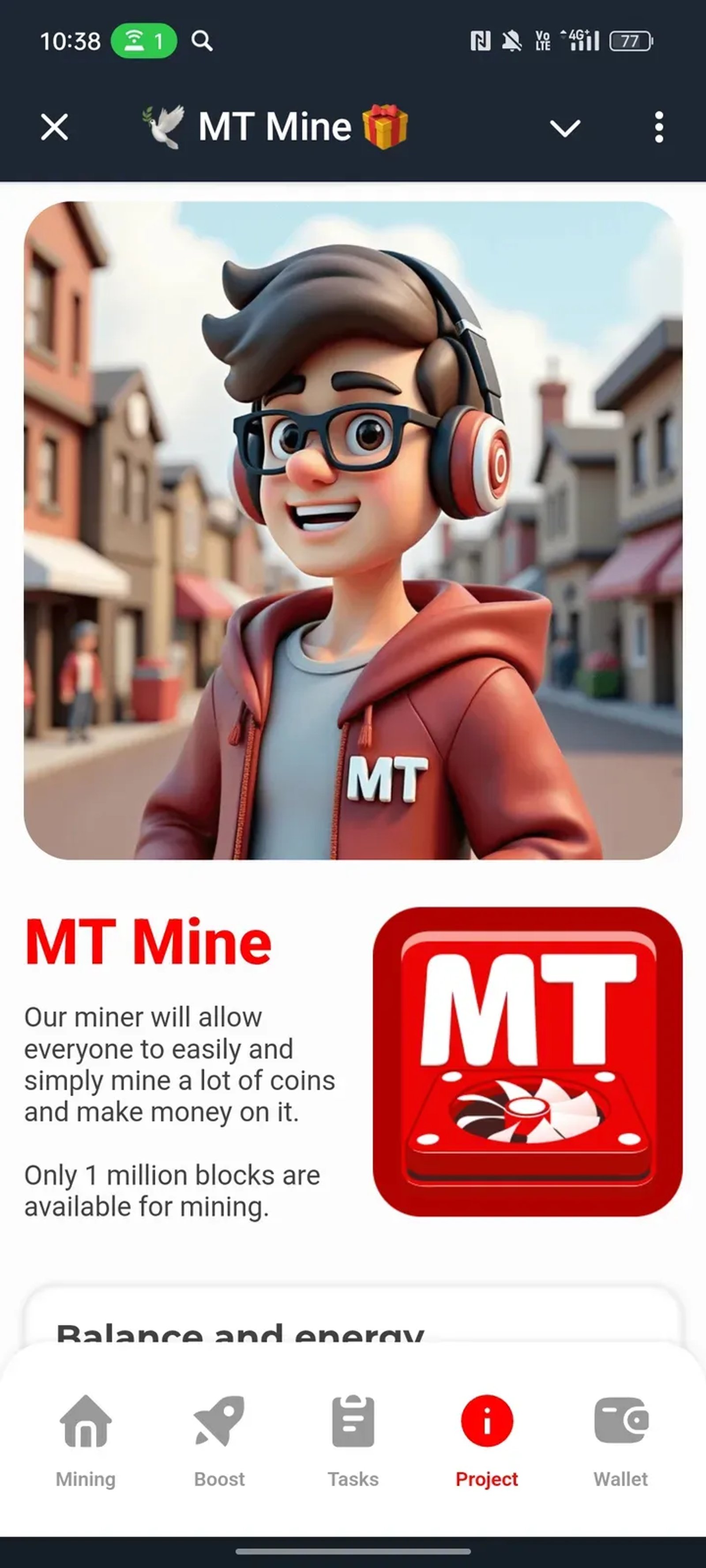 🕊 MT Mine 🎁 в Телеграм — скриншот 4