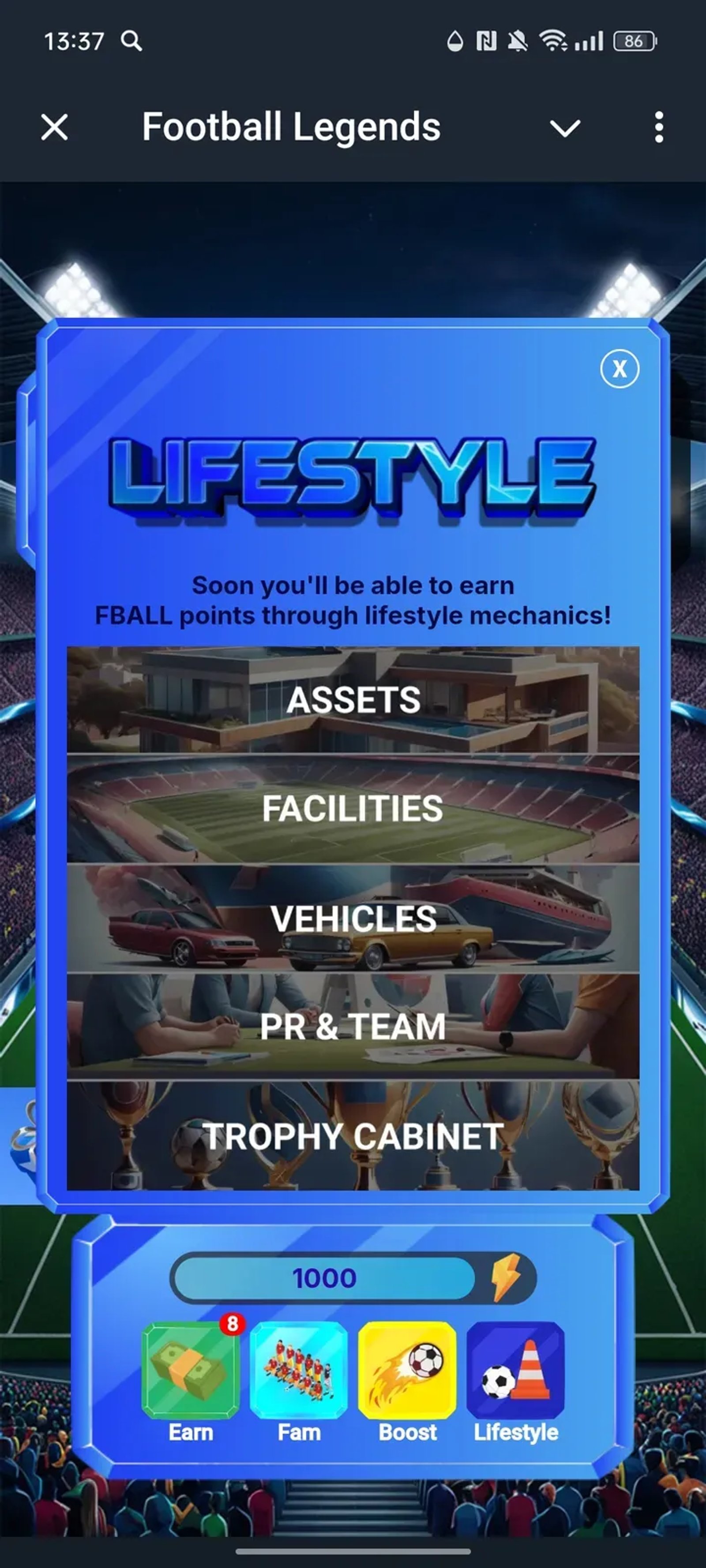 Football Legends в Телеграм — скриншот 5