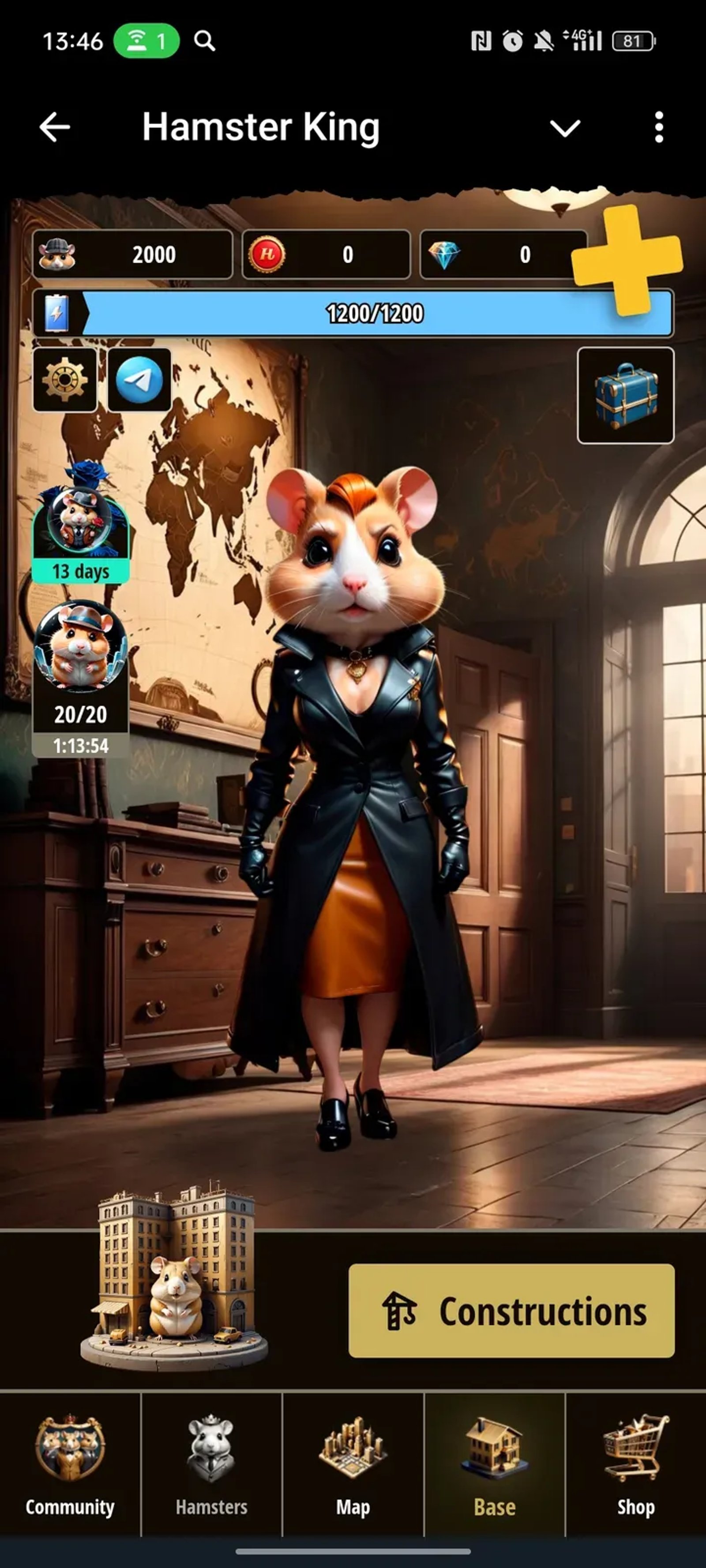 Hamster King в Телеграм — скриншот 3