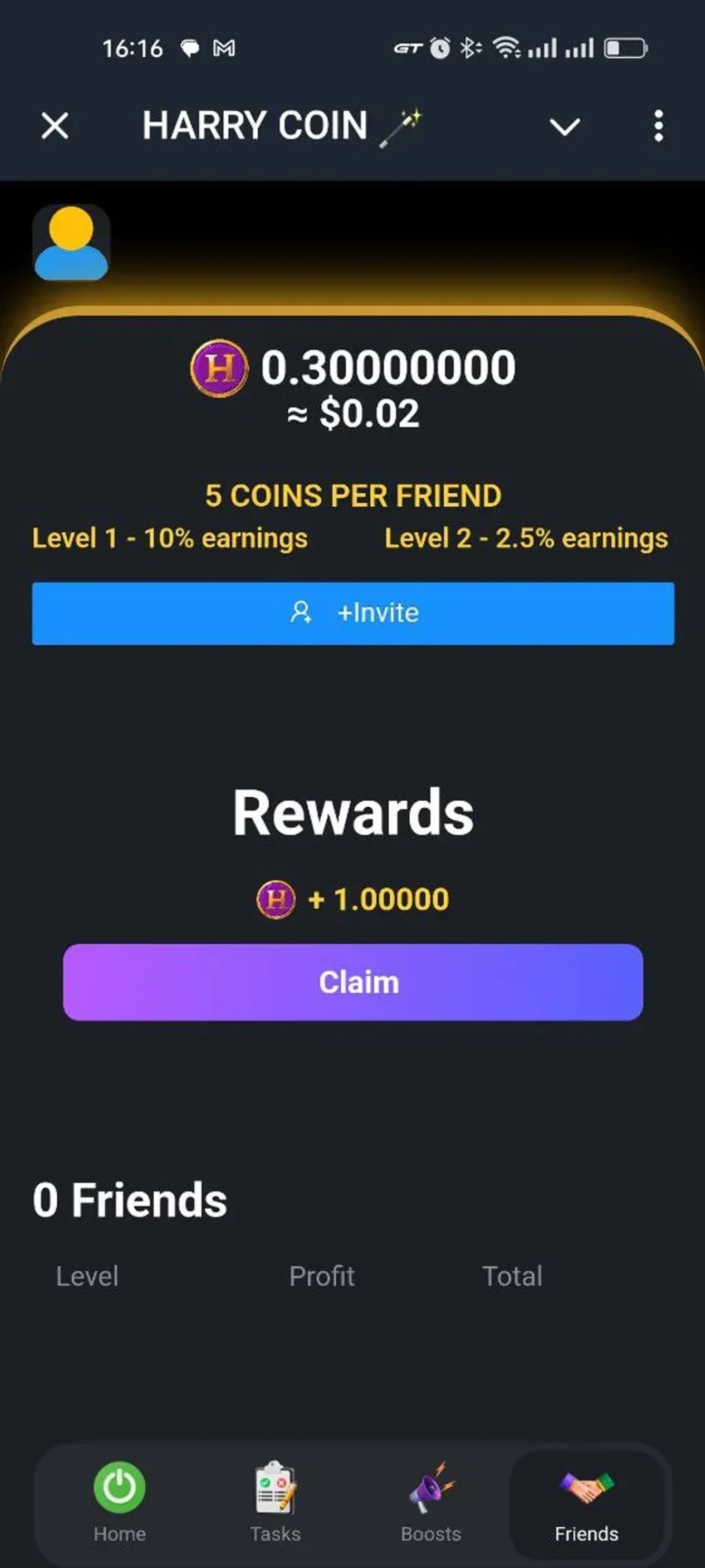 HARRY COIN 🪄 в Телеграм — скриншот 4