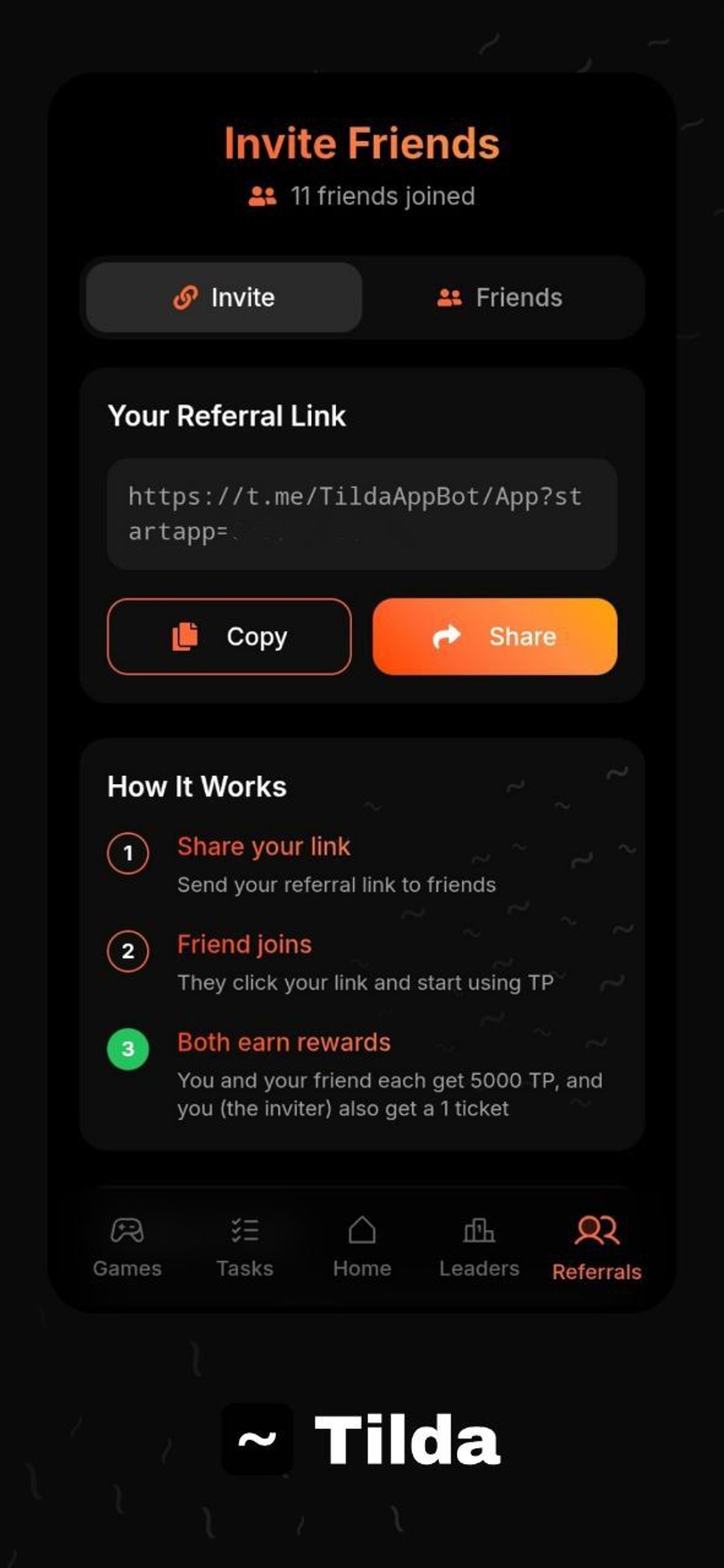 Tilda в Telegram — скриншот 5