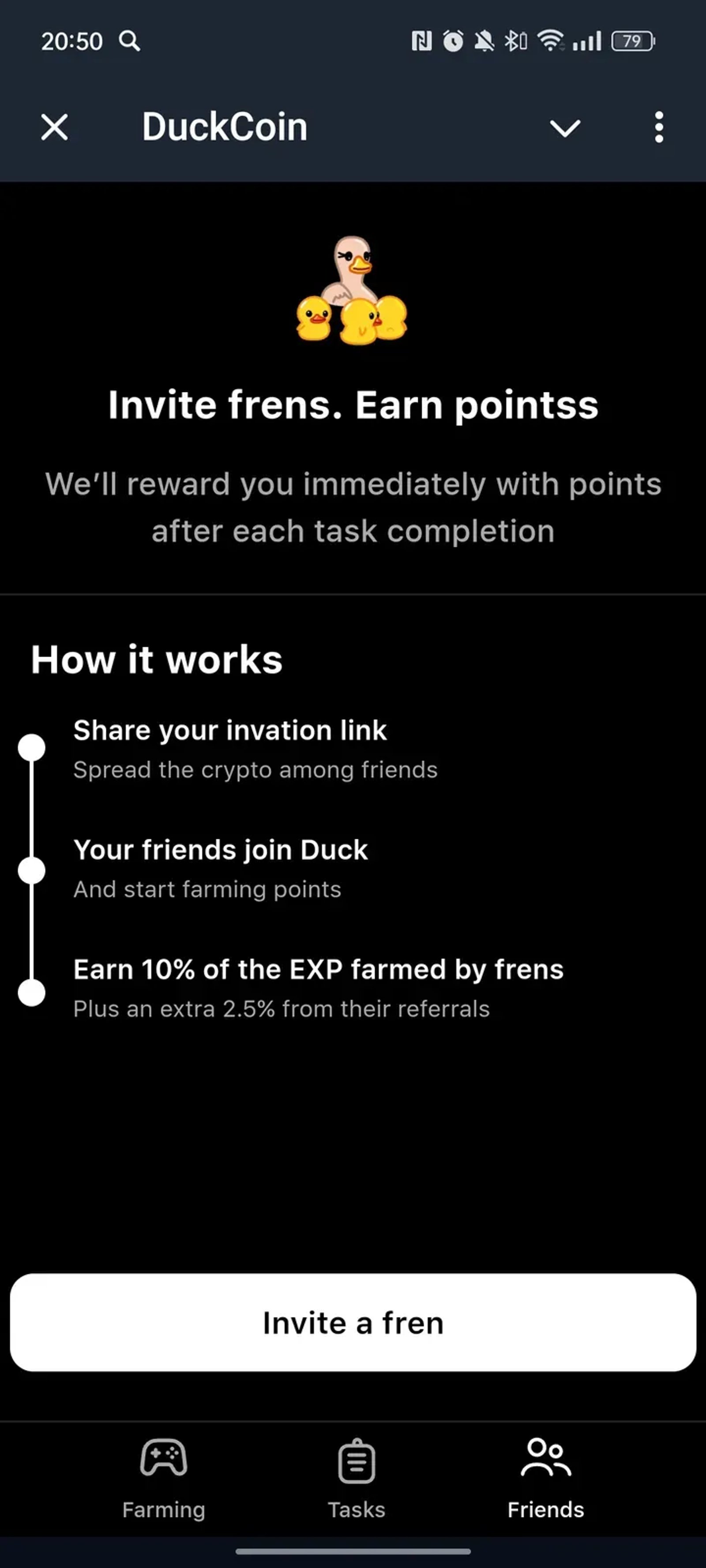 DuckCoin в Телеграм — скриншот 3