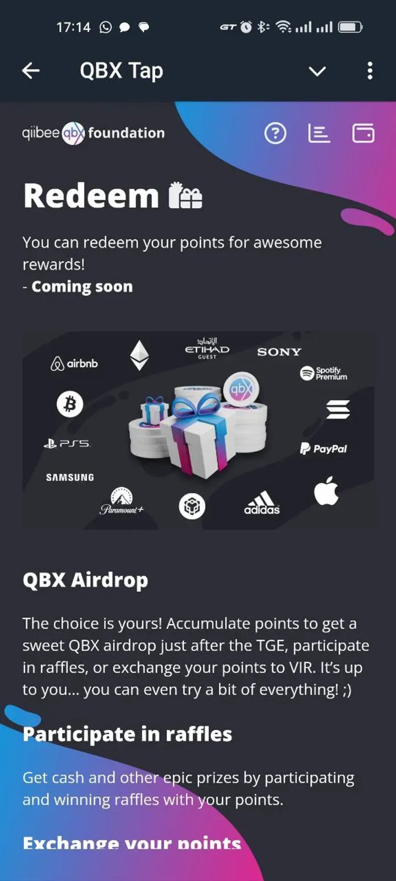 QBX Tap в Телеграм — скриншот 8
