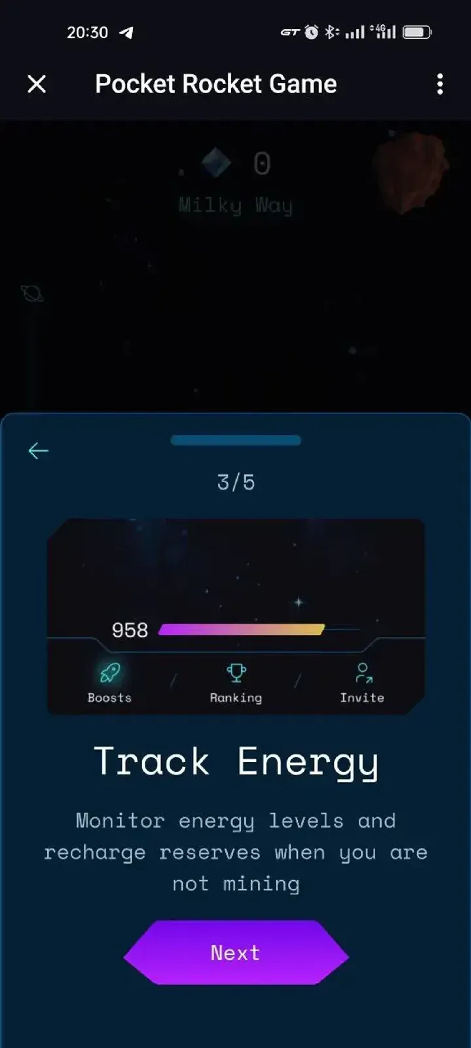 Pocket Rocket Game в Телеграм — скриншот 7