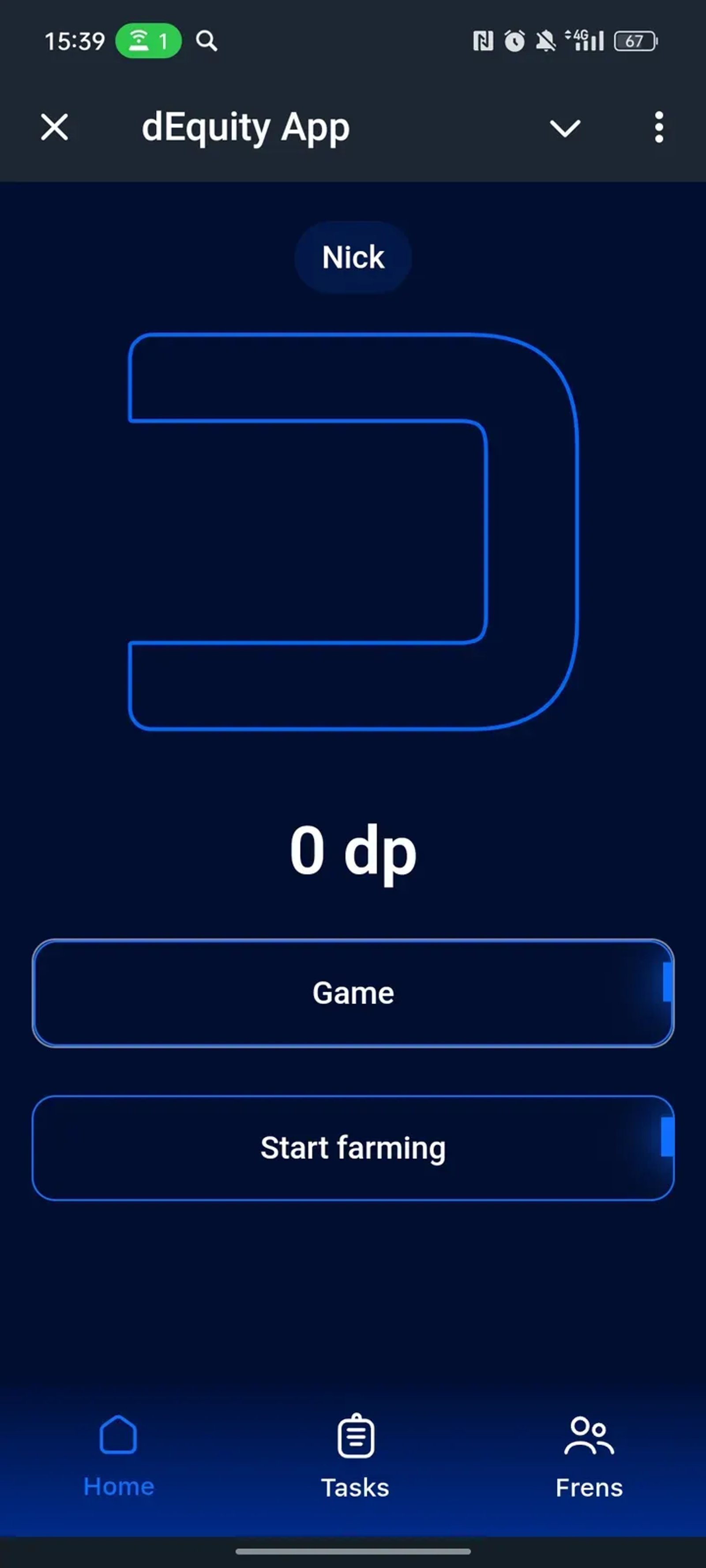 dEquity App в Телеграм — скриншот 1