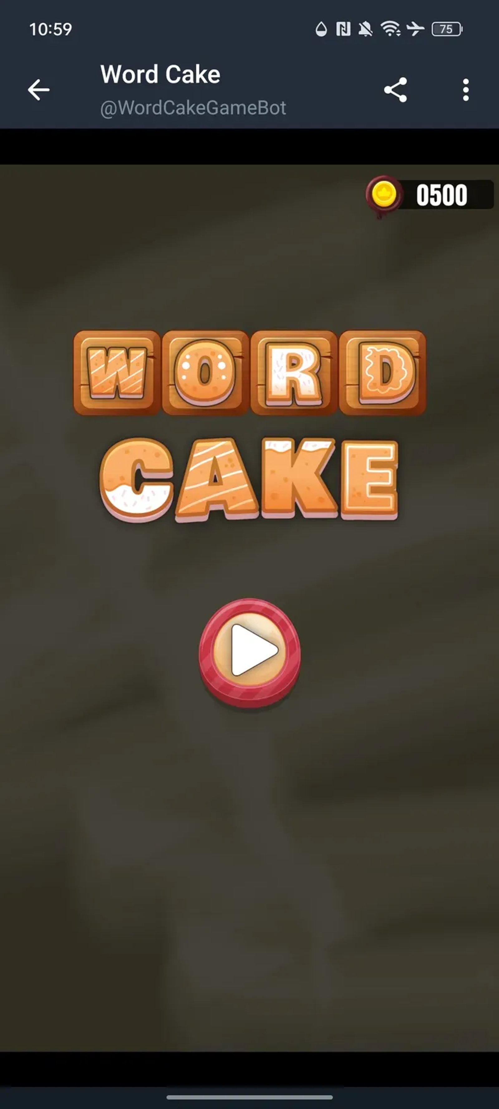 Word Cake Game в Телеграм — скриншот 1