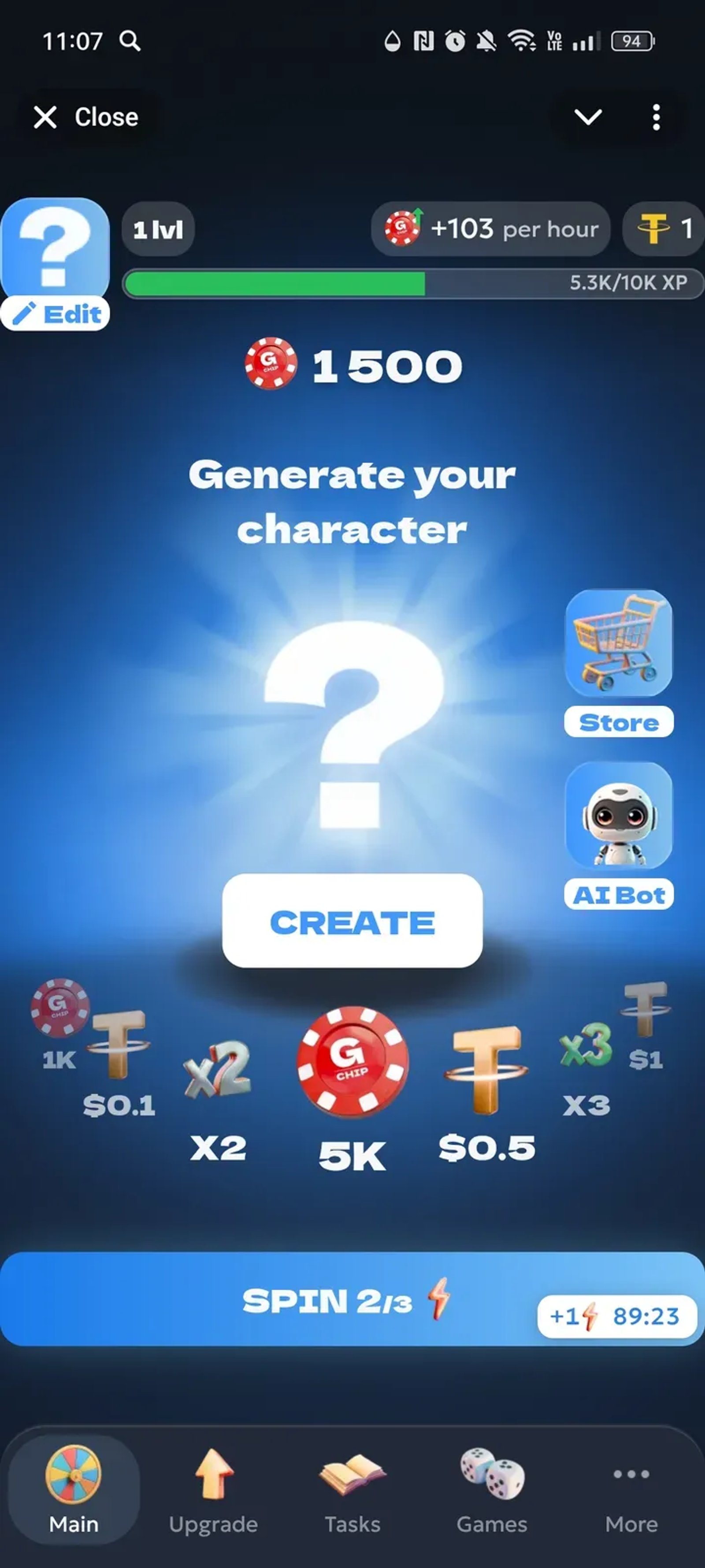 GimmeAI 🤖🎮 в Телеграм — скриншот 1