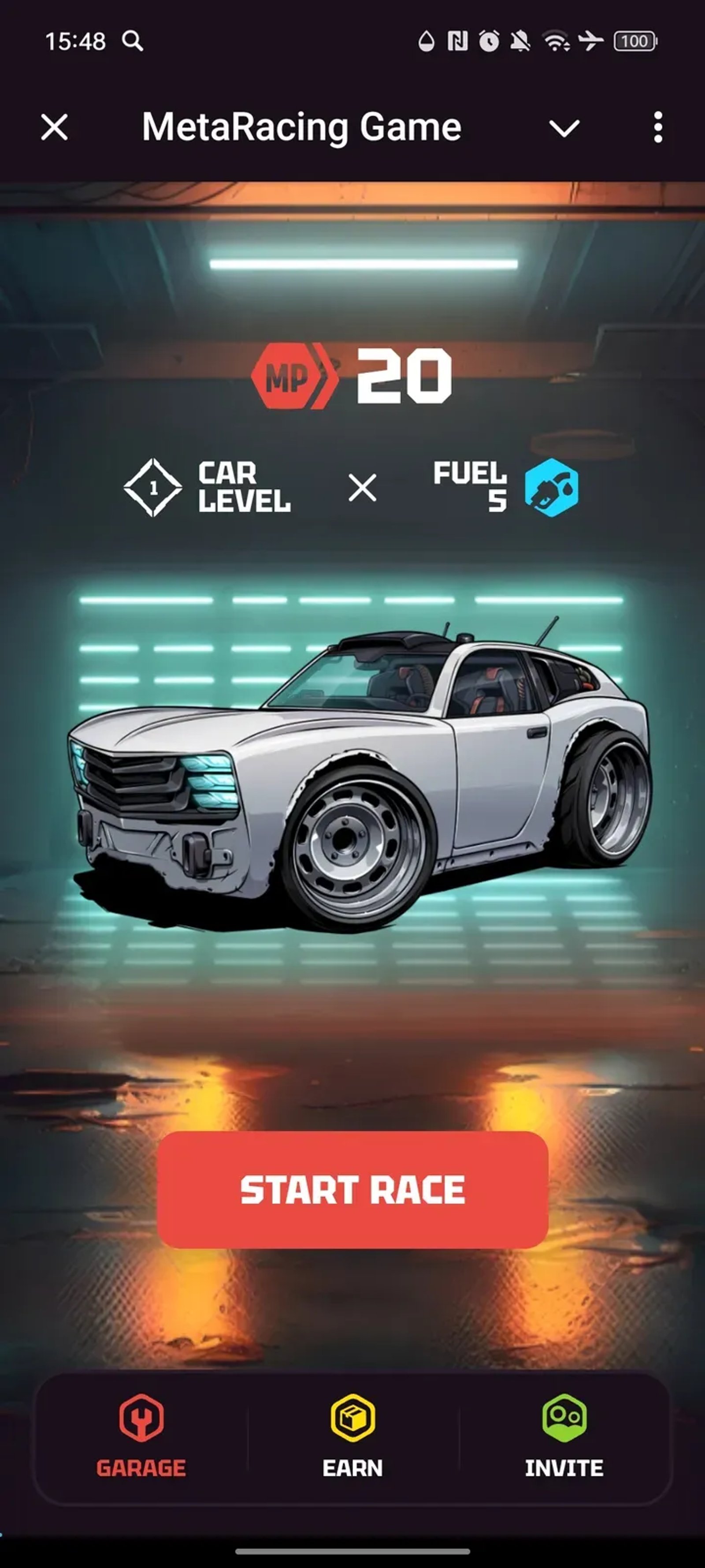 Meta Racing Game в Телеграм — скриншот 1