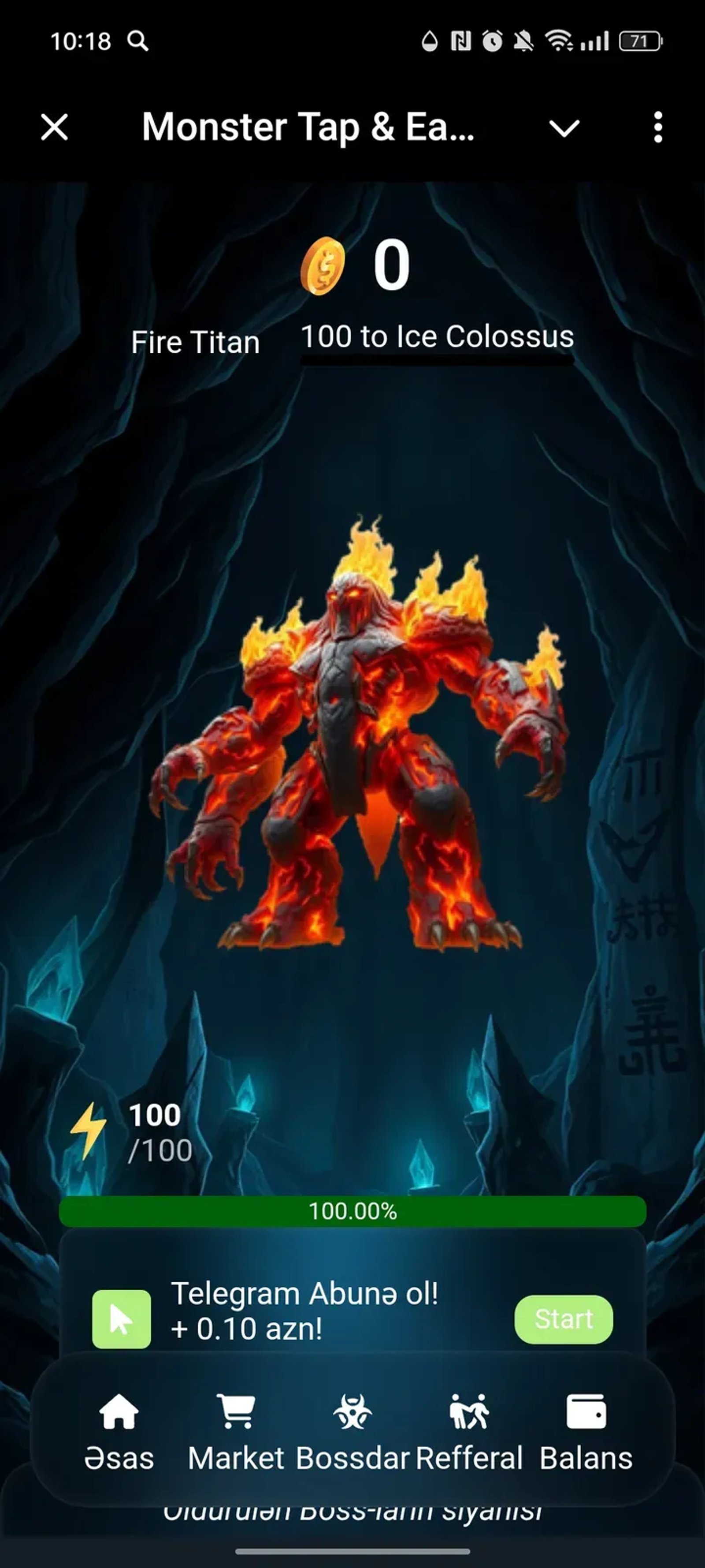 Monster Tap&Earn в Телеграм — скриншот 1